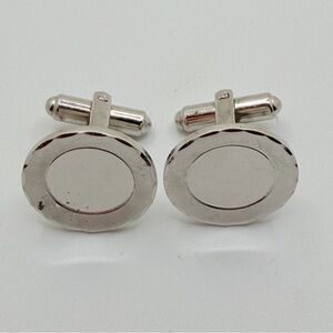 Men’s Vintage Hickok USA Cuff Links Silver Plate